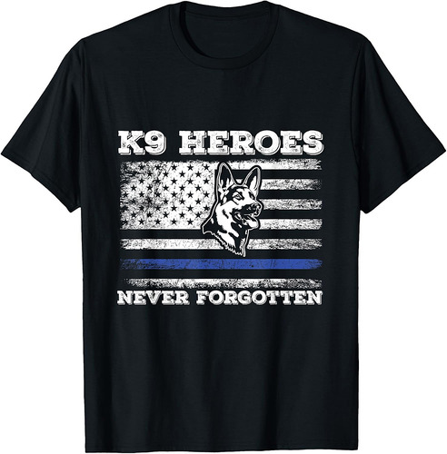 K9 Veteran Military Working Dog USA US Flag K9 Veterans Day T-Shirt