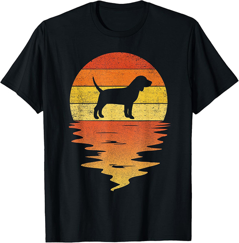 Beagle shirt 70s vintage retro sunset Beagle T-Shirt