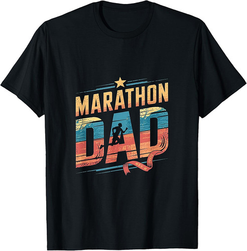 Marathon Dad Funny Running Father Runner T-Shirt