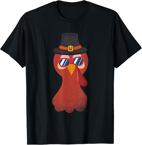 Funny Pilgrim Turkey Day Holiday Costume Thanksgiving T-Shirt