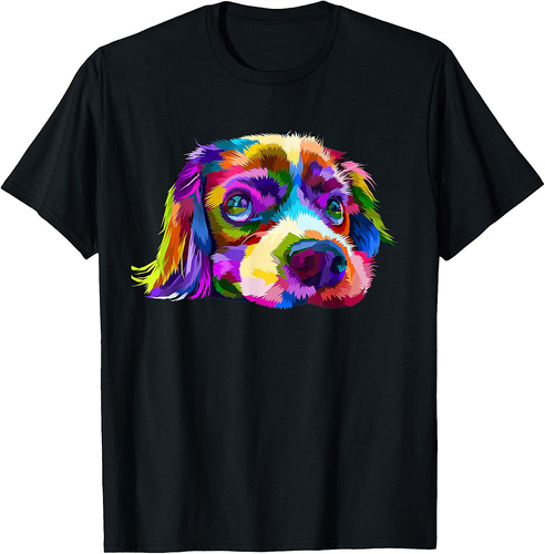 Beagle Colorful Dog Pop Art Tee Lovers T-Shirt