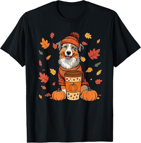 Corgis Wearing Sweater Coffee Thanksgiving Autumn Owner T-Shirt
