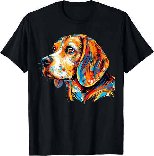 Colorful Abstract Beagle T-Shirt