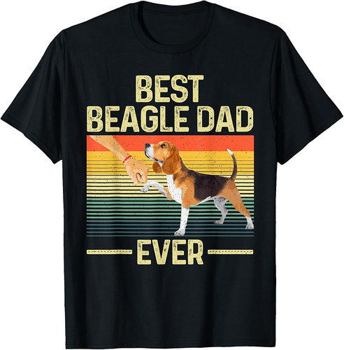 Best Beagle Design For Men Dad Hound Dog Breed Beagle Lover T-Shirt