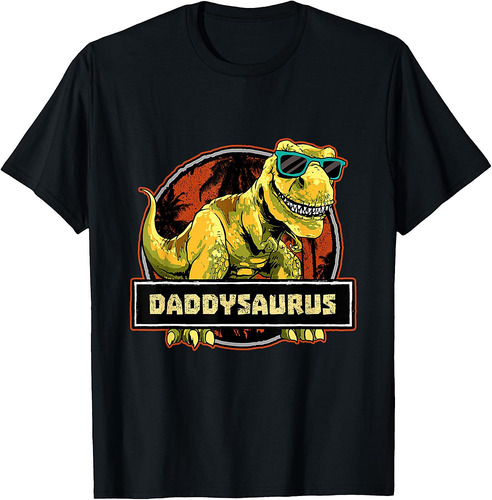 Daddysaurus Shirt Dad Dinosaur Birthday Father's Day T Rex T-Shirt