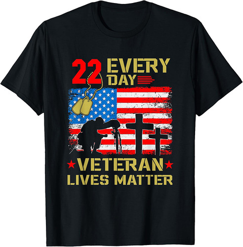 22 Veterans A Day Veteran Suicide Prevention Awareness 988 T-Shirt
