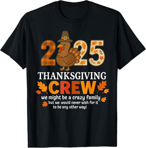 Thanksgiving 2025 Thanksgiving Crew Family Matching 01 T-Shirt