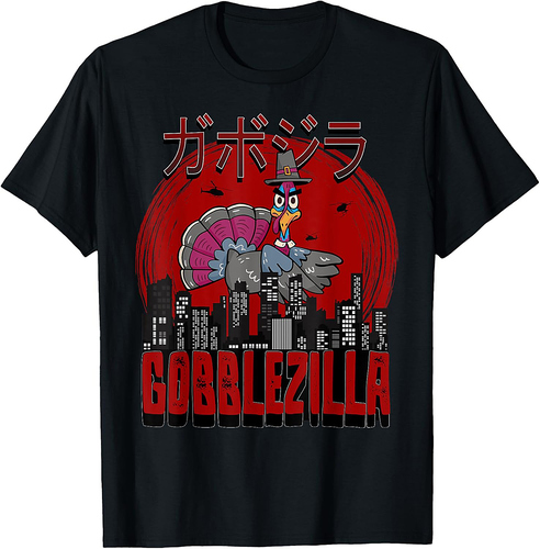 Gobblezilla Thanksgiving  Turkey Thanksgiving T-Shirt