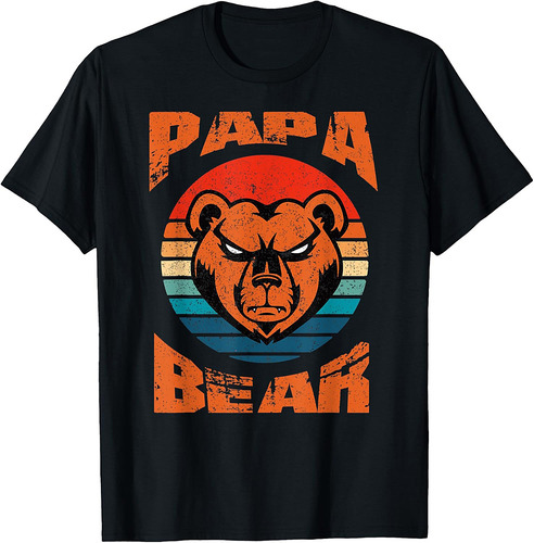 Papa Bear Shirt Funny Father's Day Gift T-Shirt