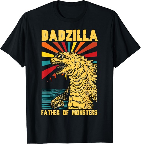 Funny Dadzilla Father Of The Monsters Vintage Father's Day T-Shirt