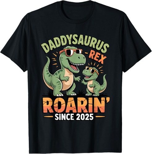 Daddysaurus Rex Funny Dinosaur Father T-Shirt