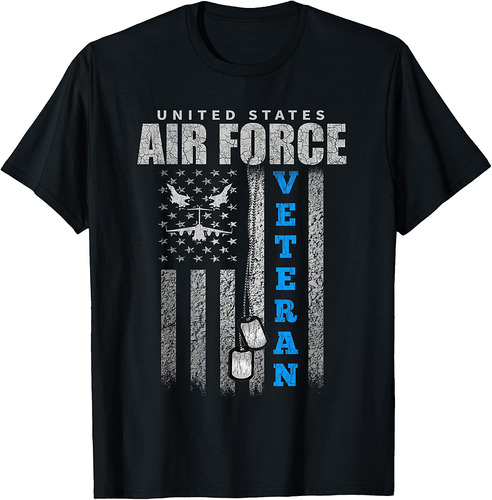 Veteran Of The US Air Force USA Flag Veterans T-Shirt
