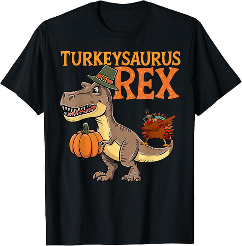 T Rex Turkey Dinosaur Thanksgiving Gifts Men Women Boy T-Shirt