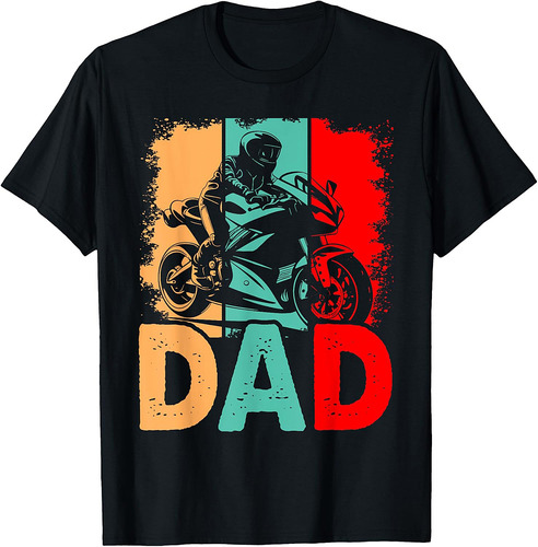 Vintage Sport Bike Dad Fathers Day Biker Motorcycle T-Shirt