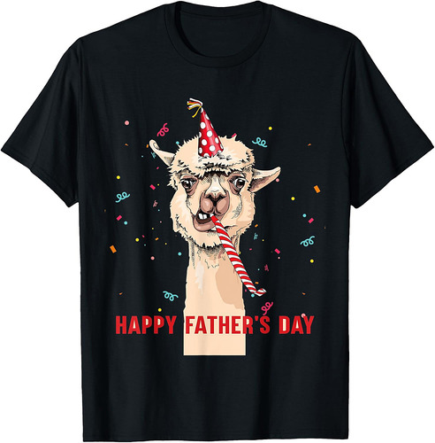 Llama Happy Father's Day T-Shirt