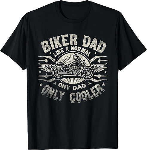 Biker Dad Motorcycle Father Rider Biker Dad Father's Day T-Shirt