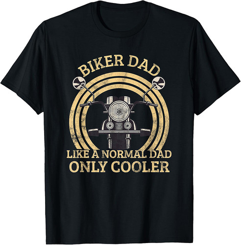 Mens Funny Biker Dad Motorcycle Dad Grandpa Father's Day T-Shirt