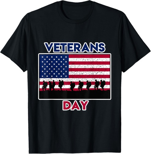 Veterans Day and USA Flag T-Shirt