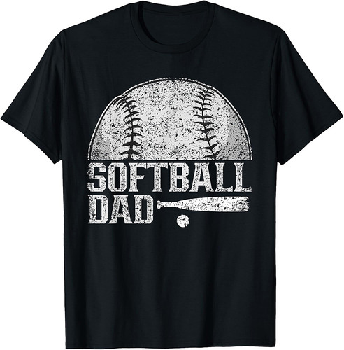 Softball Dad Hobby Lover Player Softballer Softball Father T-Shirt