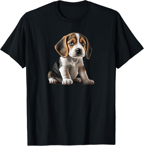 Funny Beagle Dog Puppy T-Shirt for Men Women