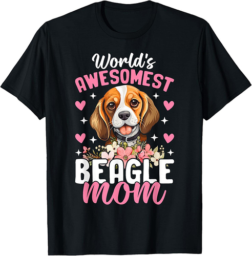 World's Awesomest Beagle Mom T-Shirt