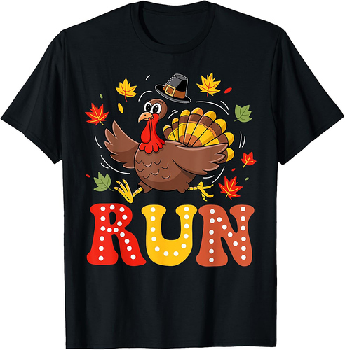 Turkey Run Run Costume Thanksgiving Running Turkey Trot T-Shirt