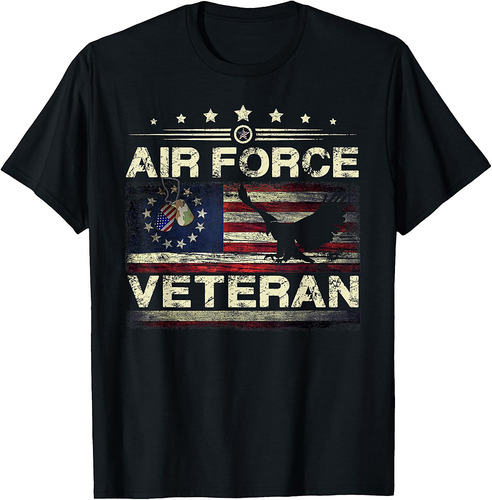 Veteran US Air Force American Betsy Ross Flag T-Shirt