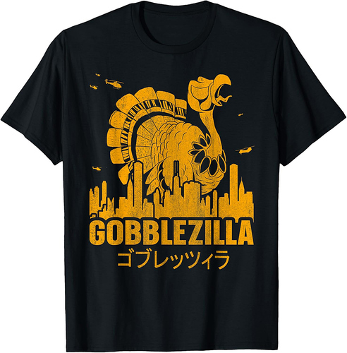 Turkey Day Thanksgiving Gobblezilla T-Shirt
