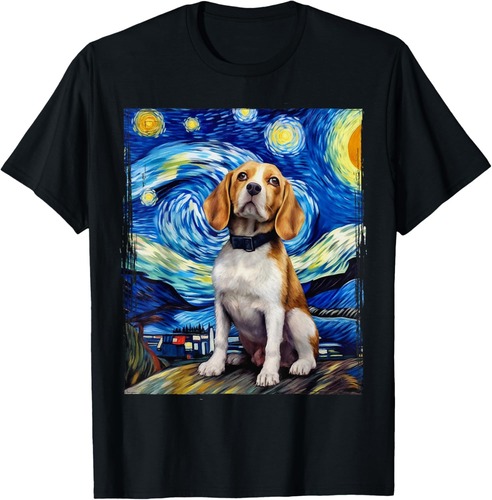 The Beagles Funny Van Gogh Art Beagle Lovers T-Shirt