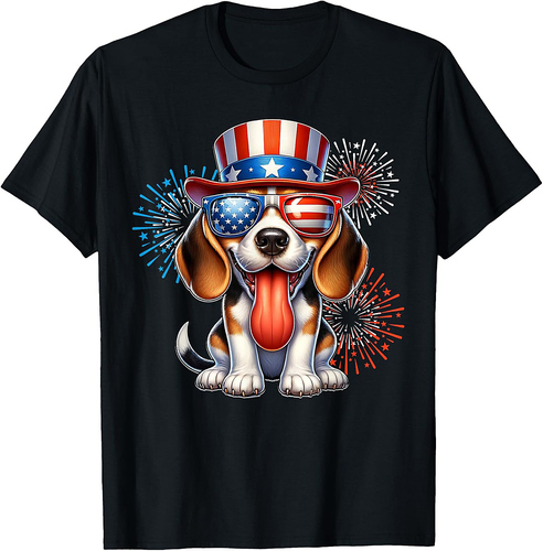 Beagle July 4th Of July Beagle Fourth of July T-Shirt