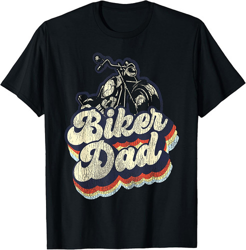 Classic Motorcycle Biker Retro Dad Biker Dad T-Shirt