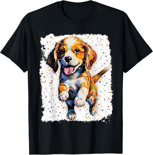 Pop Art Dog Funny Beagle T-Shirt