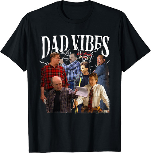 Retro 90’s Dad.Vibes Funny Dad Father's Day Matching Outfit T-Shirt