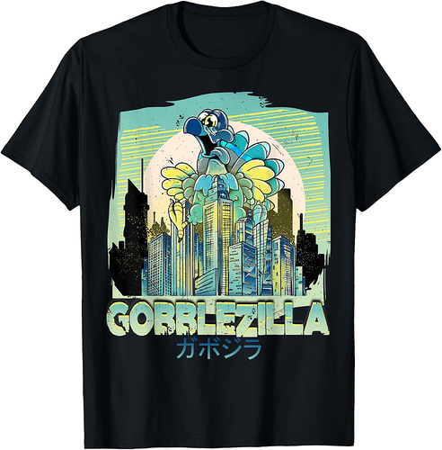 Turkey Day Thanksgiving Gobblezilla T-Shirt