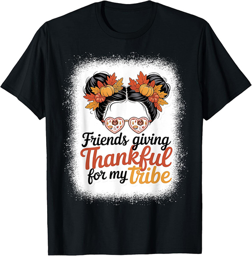 Family Thanksgiving 2025 Thankful for My Tribe Fall Autumn T-Shirt