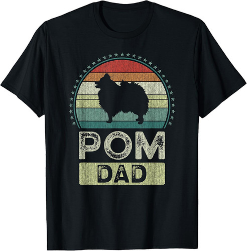 Pom Dad, Father's Day, Pomeranian Dog Daddy T-Shirt