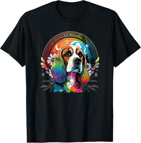 Funny Beagle Dog Hippie T-Shirt
