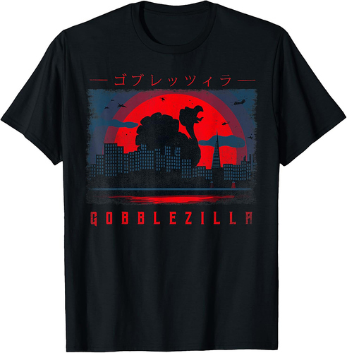 Turkey Day Thanksgiving Gobblezilla T-Shirt