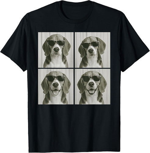 Funny Beagle Dog Lover Cute Beagle Photo Booth T-Shirt