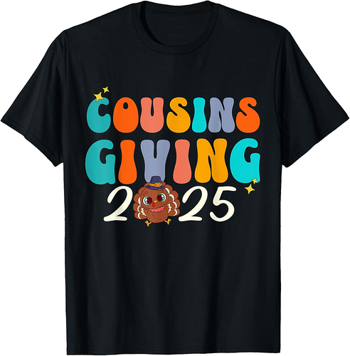 Cousins Giving 2025 Thanksgiving Matching Group T-Shirt