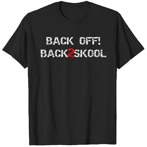 Back Off Back To School T-Shirts Heavyweight T-shirt Men