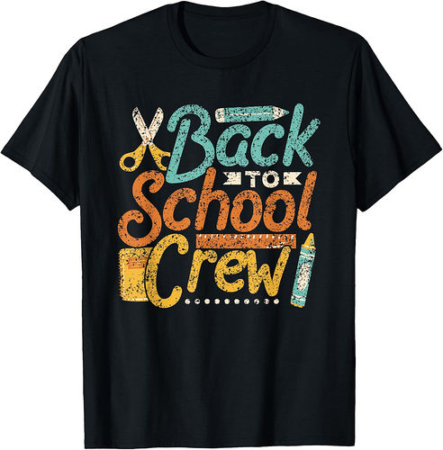 Back To School Crew Kids Pupil Teacher Back To School T-Shirt