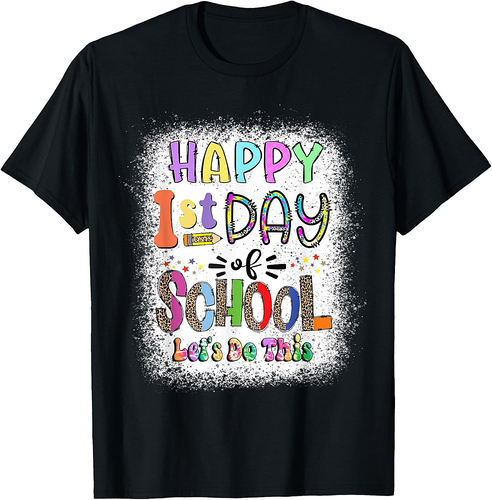 Back To School Teacher Student Happy First Day Of School T-Shirt