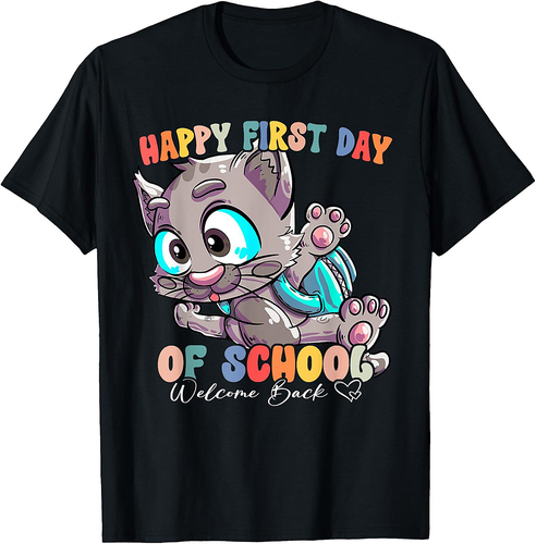Back To School Vibes Happy First Day Of School T-Shirt