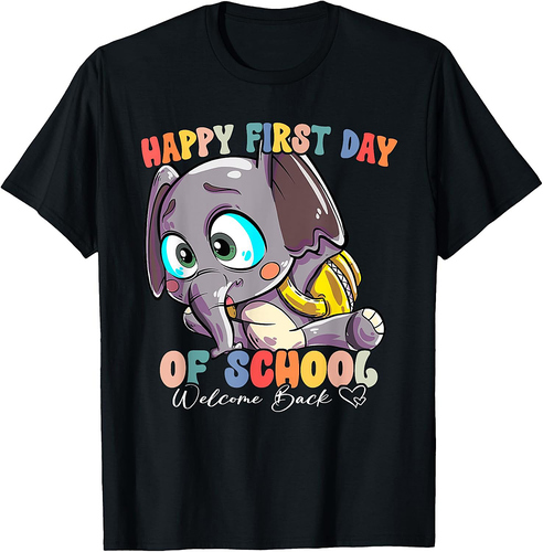 Back To School Vibes Happy First Day Of School T-Shirt