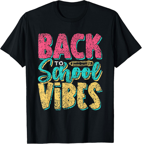 Back To School Vibes Kids Teacher Pupil Back To School T-Shirt