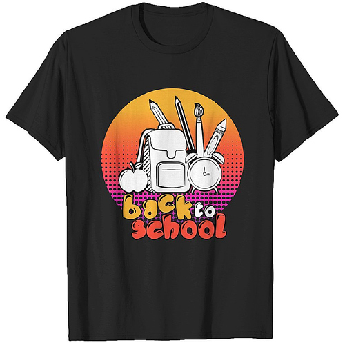 Back to School T Shirts Heavyweight T-shirt Men - Orange