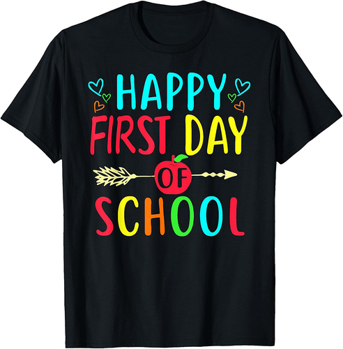 Back to School Teacher Student First Day T-Shirt