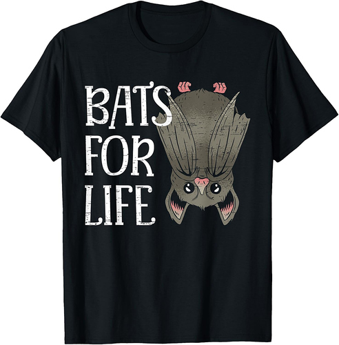 Bats For Life Nocturnal Animal Halloween Party Costume T-Shirt