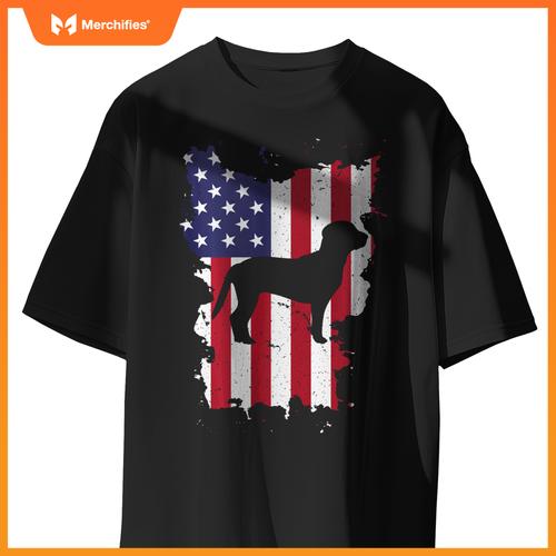 Beagle 4th Of July Patriotic USA Flag T-Shirt